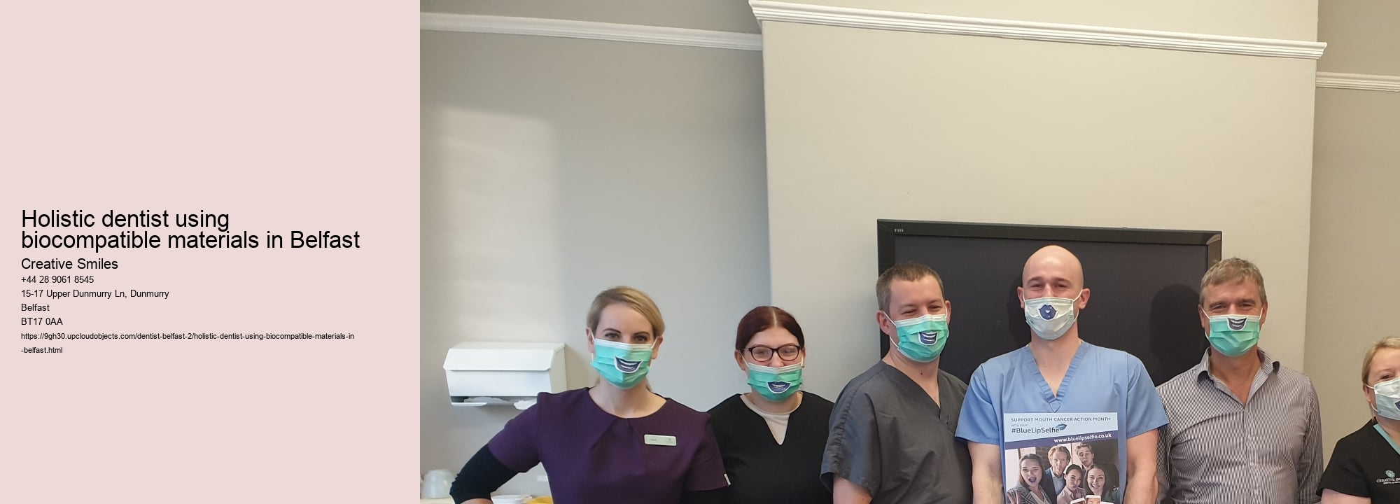 Holistic dentist using biocompatible materials in Belfast